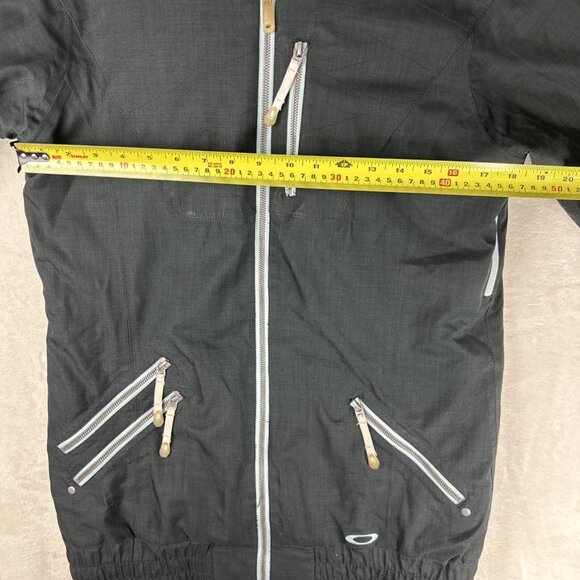 Women's Oakley Ski Snowboard Winter Jacket Size Medium Black Thinsulate - Picture 5 of 14